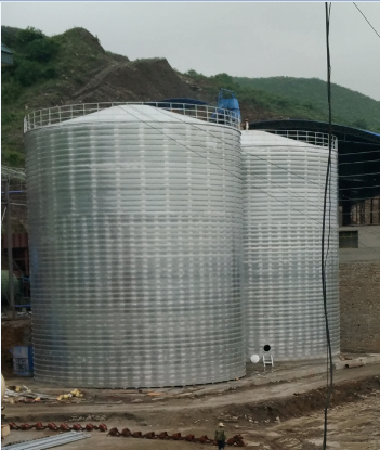 吉安粮食钢板仓的安装全过程不用热焊接